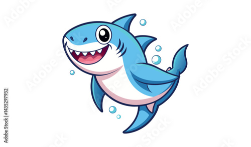 funny shark cartoon