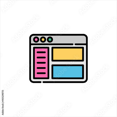 vector illustration of a digital tablet