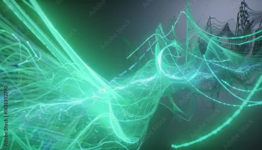 glowing lines pulsating in a digital abstract style glowing lines pulsating in a digital abstract style
