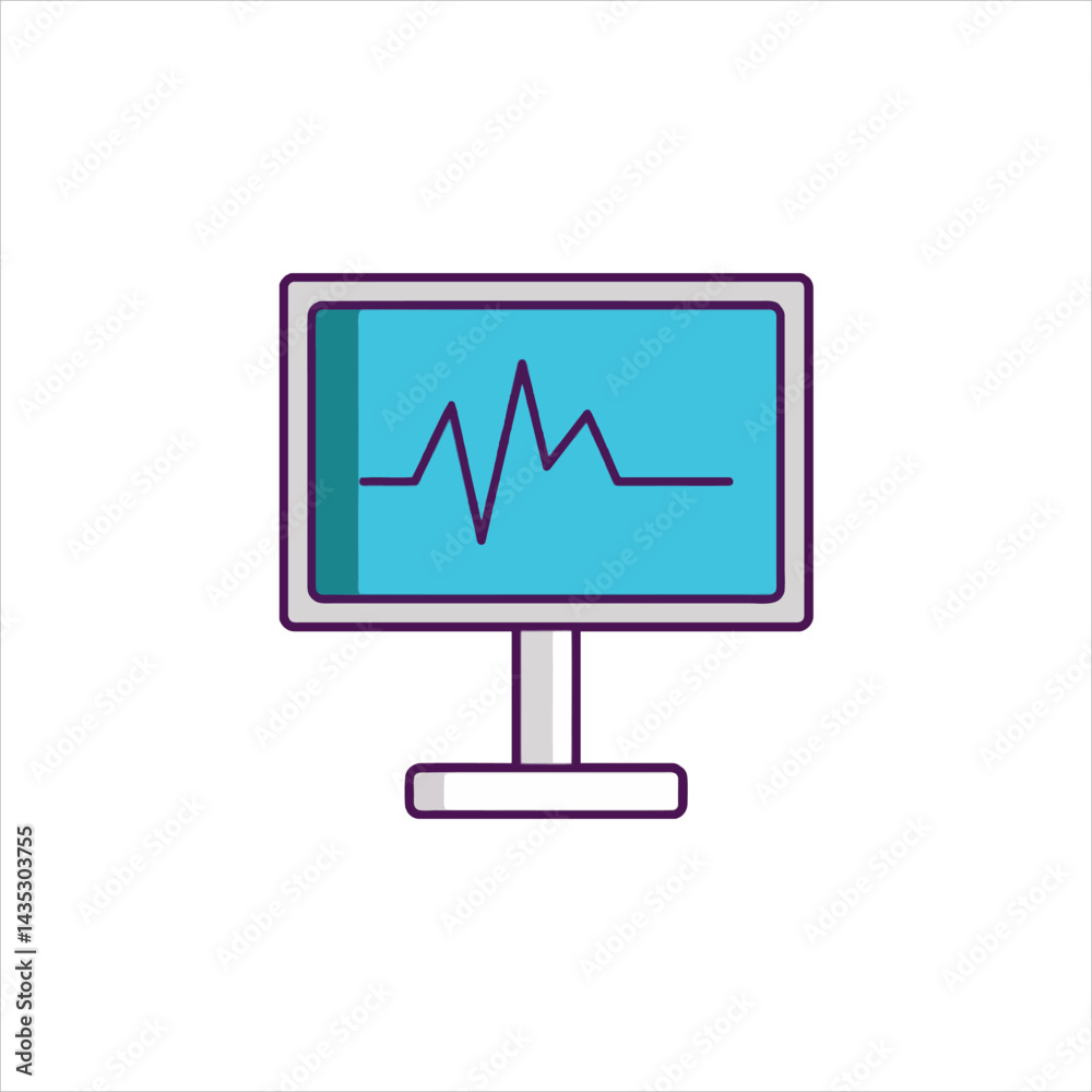 computer monitor with arrow computer monitor with arrow