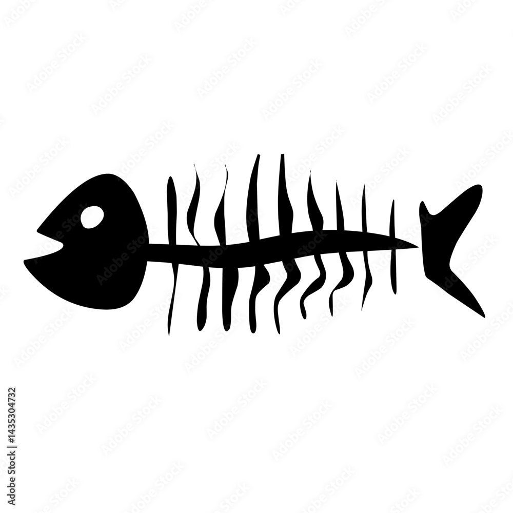 Vector Fish Bones