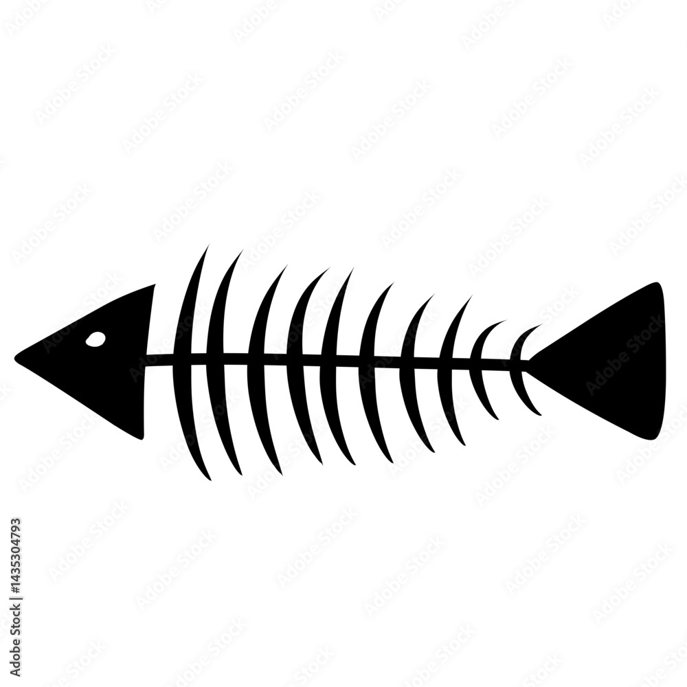 Vector Fish Bones