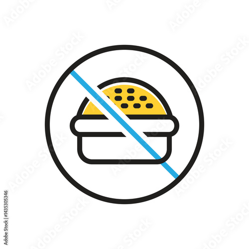 Multi color icon for no