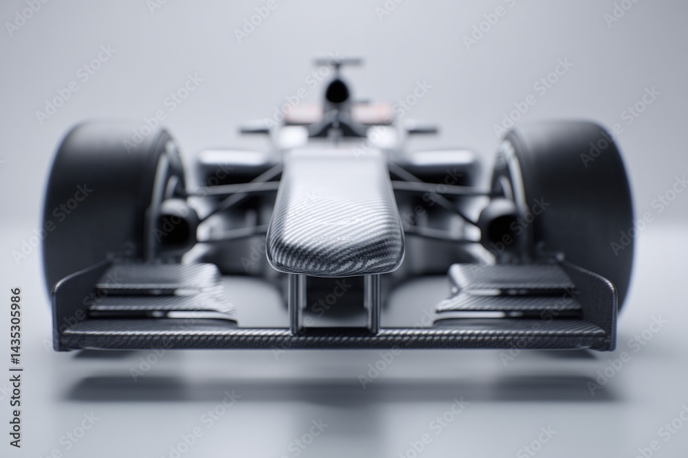 Sleek racing car design showcases aerodynamic features and strik Sleek racing car design showcases aerodynamic features and strik