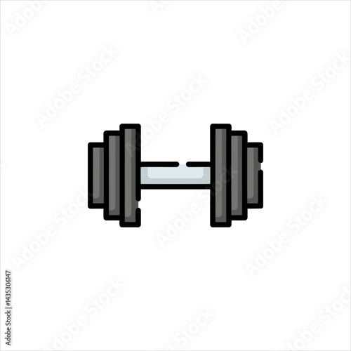 dumbbell isolated on white