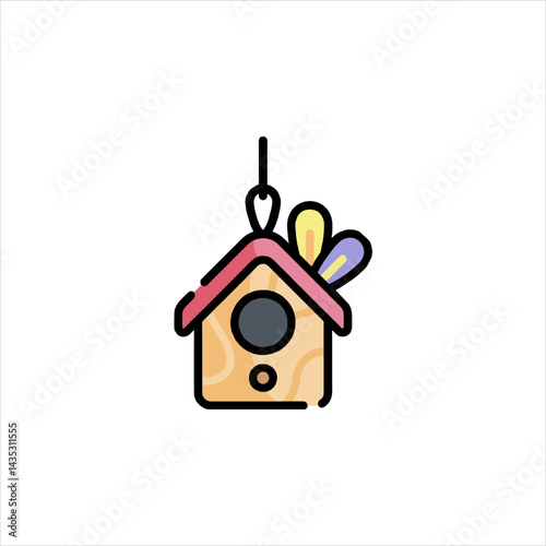 wooden bird house