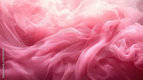 Soft, flowing pink fabric.  Delicate folds and subtle light