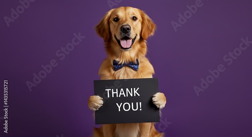Golden Gratitude A Thank You Portrait AI Generated