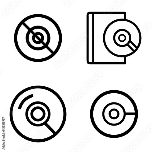 dvd icon set
