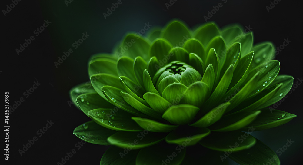 Fototapeta premium Serene Green Succulent