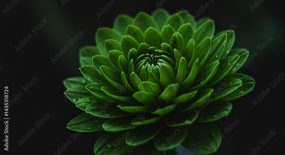 Fototapeta premium Serene Green Succulent
