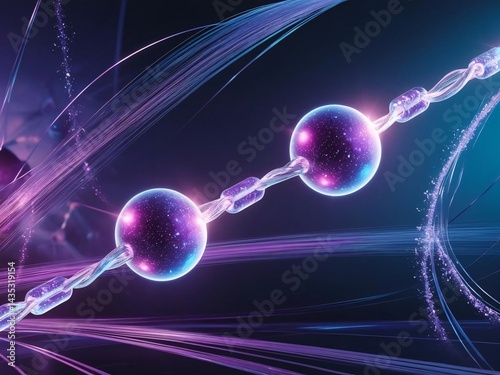 Blockchain Technology with Connected Orbs and Fiber Optic Cables