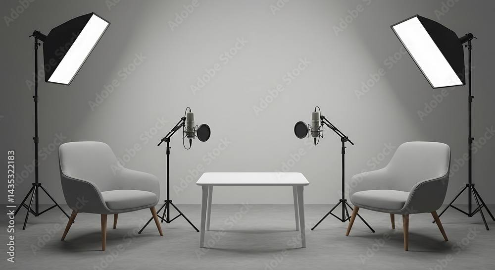 Fototapeta premium Illuminated Dialogue AI Generated