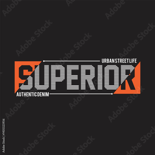 superior design typography vector illustration