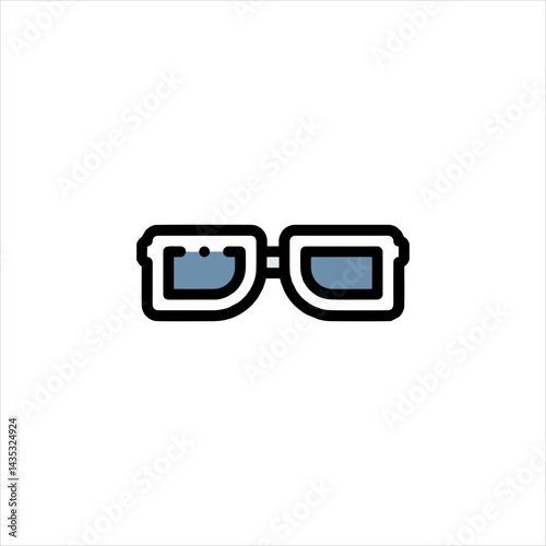 3d glasses isolated on white