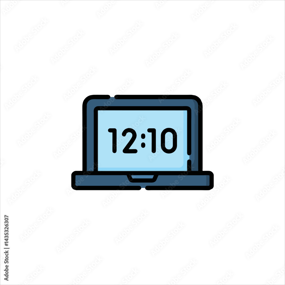 vector illustration of a computer vector illustration of a computer