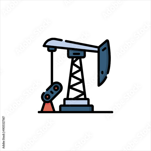 oil pump vector illustration
