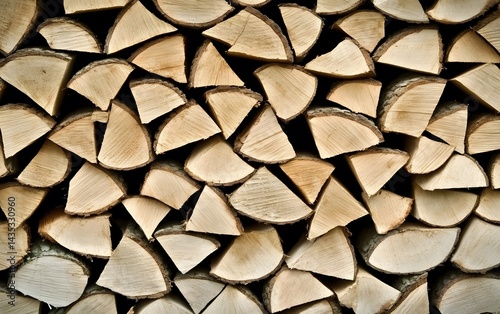 Stack of Firewood, Wooden Logs, Natural Fuel, Winter Warmth, Cozy Fireplace, Rustic Texture, Wooden Background, Natural Resource,  Energy Source,  Cut Wood