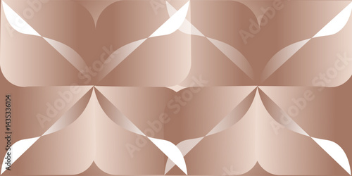 Abstract brown Mocha Mousse background with waves. shiny backdrop. Luxury card. Coffee color gradient. Summer banner, poster or template. Copy space. Modern pop art wallpaper. Flyer . eps 10