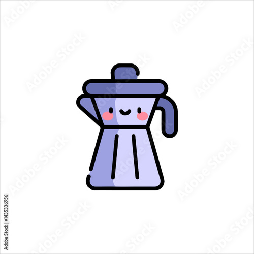 coffee pot vector illustration