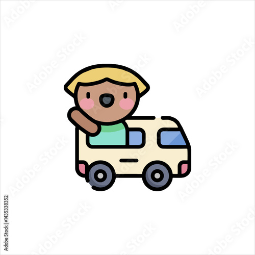 man with car