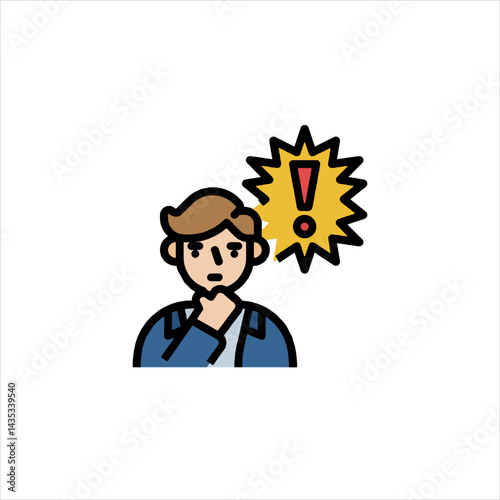 cartoon character of businessman