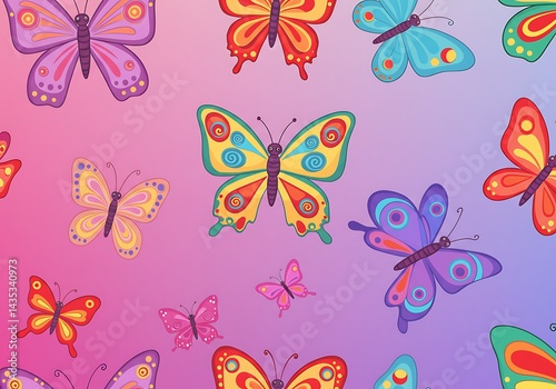 Flutter of Hues AI Generated