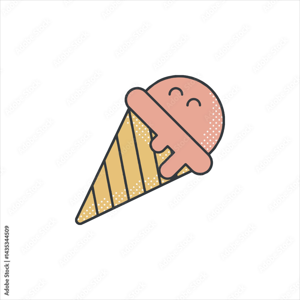 vector illustration of an ice cream vector illustration of an ice cream