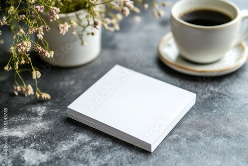high quality visual of blank stationery concept with business cards and brochure