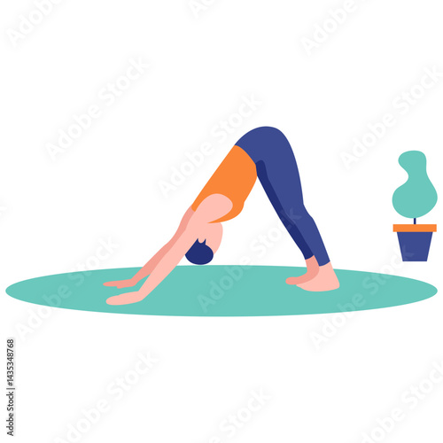 Yoga Pose Illustration