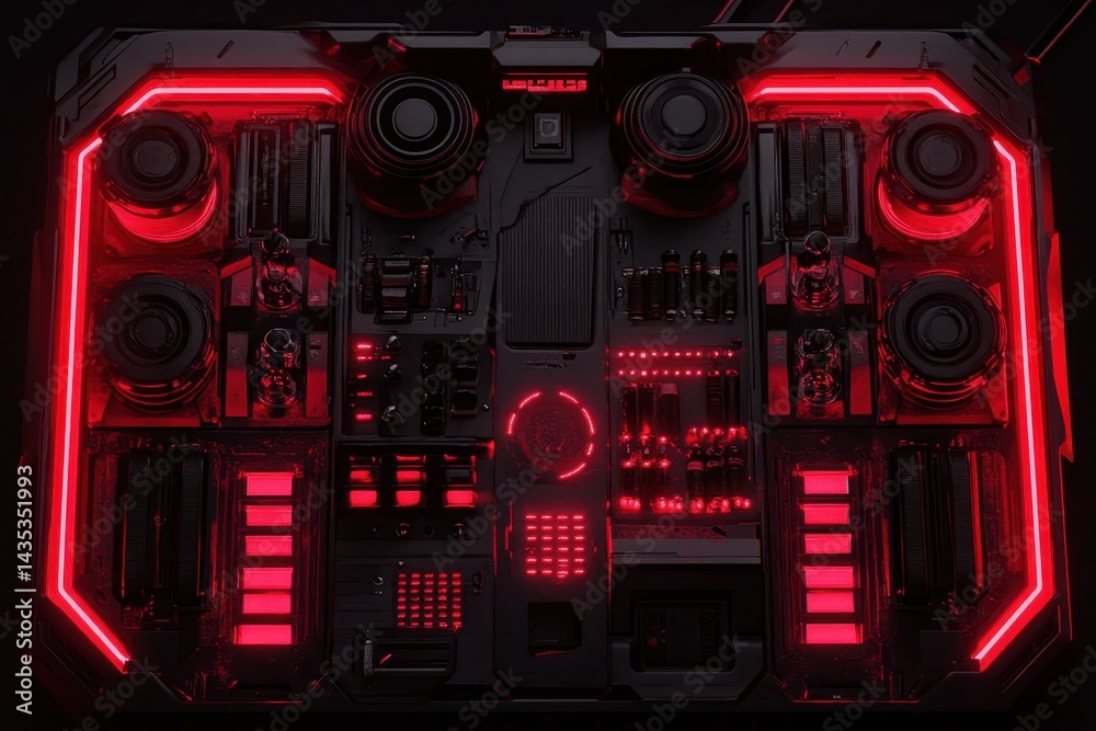 Futuristic Motherboard Futuristic Motherboard