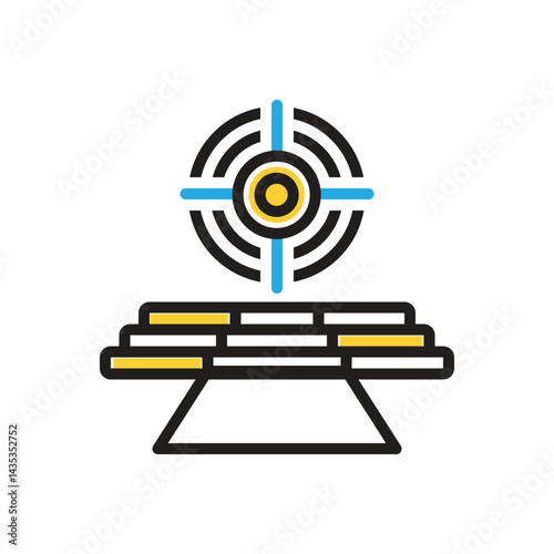 Multi color icon for goal