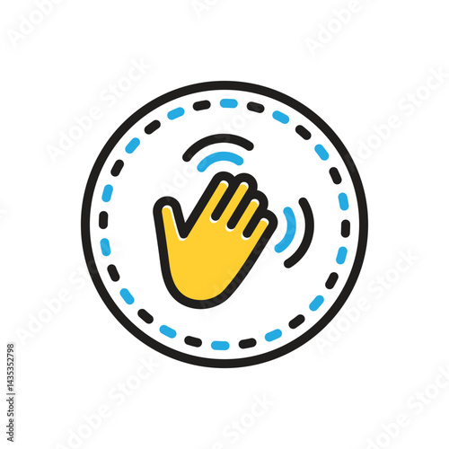 Multi color icon for hey
