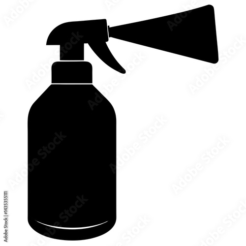 Spray Bottle vector silhouette on a white background