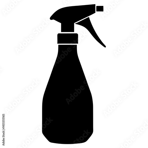 Spray Bottle vector silhouette on a white background