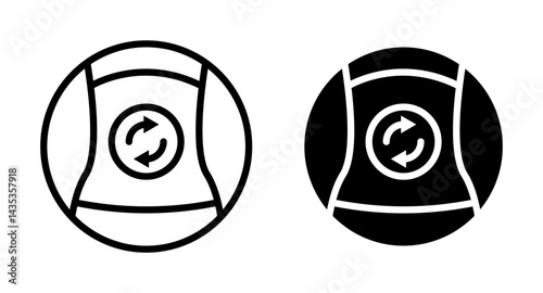 Supports digestive health vector icon logo or illustration
