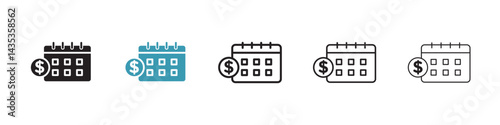 Salary day vector icon logo or illustration
