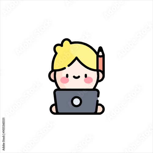 man with laptop