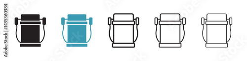 Laser epilation equipment vector icon logo or illustration
