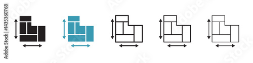House plan vector icon logo or illustration