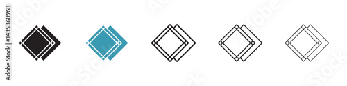 Handkerchief vector icon logo or illustration