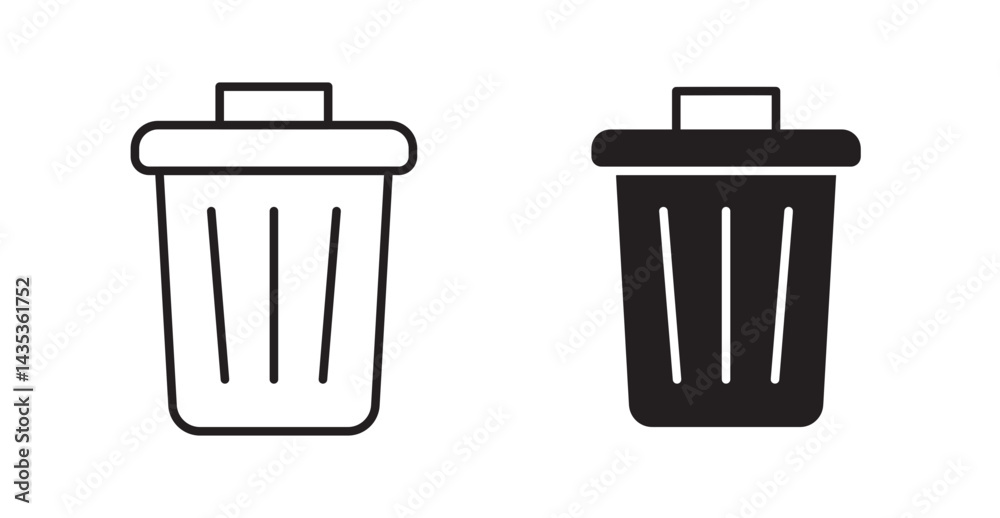 Uninstall icons. Vector isolated elements concept Uninstall icons. Vector isolated elements concept