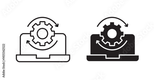 System icons. Vector isolated elements concept