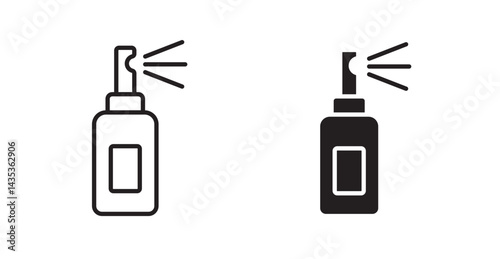 Spray icons. Vector isolated elements concept
