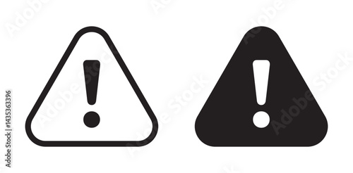 Attention vector icon logo or illustration