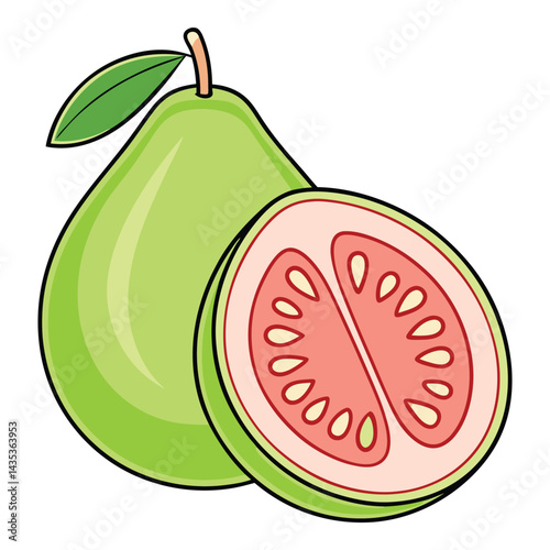 Fresh Guava Illustration