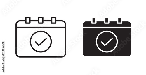 Reservation icons. Vector isolated elements concept