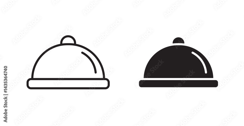 Platter icons. Vector isolated elements concept Platter icons. Vector isolated elements concept