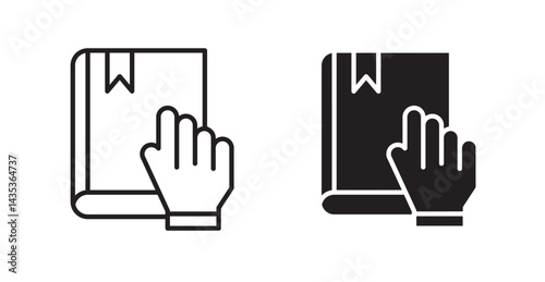 Pledge icons. Vector isolated elements concept