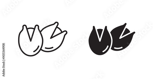 Pistachio icons. Vector isolated elements concept